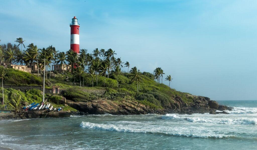 Kovalam beach during Luxury Kerala Tours